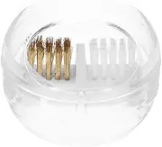VICASKY Nail Drill Bit Cleaning Kit Portable Dust Brush Case for Cleaning of Nail Drill Bits Easy to Use Detachable Design Multifunctional Manicure Tool for Professional and Home Use