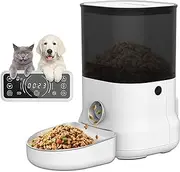 Dogness F12 Cube Programmable Pet Feeder, White, 4 litre Capacity