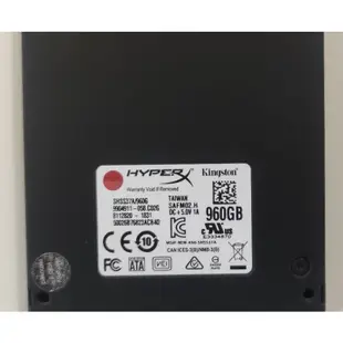 [舊Macbook 升級首選]HyperX Savage 960GB 金士頓 Kingston MLC SATA SSD