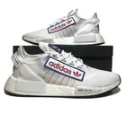 Adidas NMD R1 V2 Mens Size 10.5 White Athletic Running Sneakers