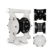 Air-Operated Double Diaphragm Pump, 1/2 inch inlet and outlet, polypropylene ...