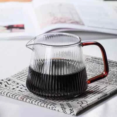 Pot Glass Coffee Kettle V-shaped Spout Teapot Coffeeware about 350ml/500ml