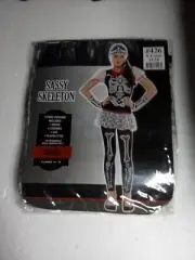 Sassy Skeleton Costume Size XXL 14-16
