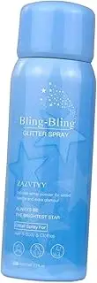 Ｂｅｓｇａ Hair Body Glitter Spray Portable 60ml Sparkly Glow Hair Glitter Mist Compact Face Highlighter for Home Party Evening Party