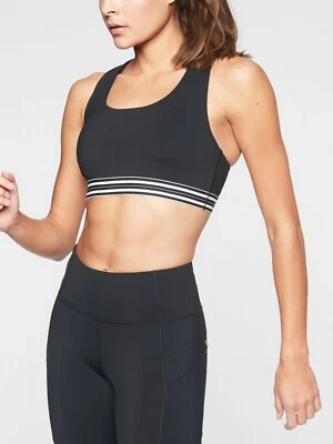 NWT Athleta Contender Bra, BLACK SIZE XS #405741 N0609