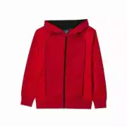 Mens Medium AND1 Hoodie Red Double Team Full Zip Jacket Outdoor Activewear