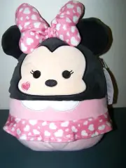 ORIGINAL SQUISHMALLOWS KELLYTOY 2023 8" MINNIE MOUSE PLUSH NWT HEART ON CHEEK