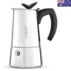 Musa Espresso Coffee Maker, 2 Cups, Black/Silver