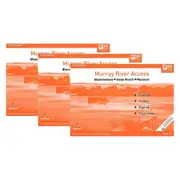 3PK Murray River Access Book #15 River Fishing Guide 32-Pages 21x30cm Orange