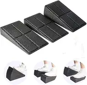 Slant Board Calf Stretcher, 3 Pcs Foot Stretcher Incline Board for Plantar Fasciitis Physical Therapy Equipment, Adjustable Foam Slant Board Wedge Great for Exercises, Squats and Calf Stretching