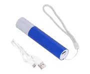 Mini Led Flashlight Portable Work Light Pocket USB Key chains Rechargeable
