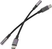 KOCKSHION 2Pcs to Headphone Adapter Type Jack Converter Compact Design for Smartphones Without Headphone Jack Elegant Accessory for Go Sound