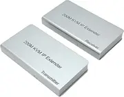 656ft/200m HDMI USB Extender, RJ45 IP Network KVM Over IP Extender Over Cat5e Cat6, HD 1080P Video Transmit Lossless and Near Zero Latency for PC HDTV Display, Support All System