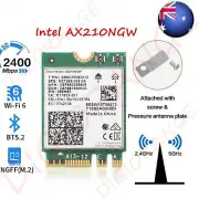 Dual Band Intel AX210 Wireless AX210NGW 2.4Gbps 802.11AX Wireless Wi-Fi 6 Card
