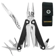 Leatherman Charge Plus Stainless Steel Multi-Tool & Nylon Sheath & Skeletool Kb