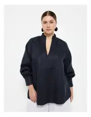 [Commonry] Myra Blouse in Navy