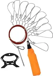 KITANDOVE 1 Set Fish Lock Durable Fishing Accessory for Freshwater and Saltwater with Clips Versatile Tool for Securing Catch Built to Harsh Conditions