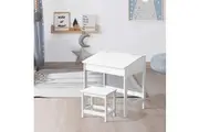 Keezi 2PCS Kids Table and Chairs Set Activity Children Playing Toys Study Desk