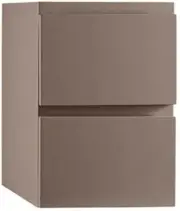 Ronbow 632512-E01 ARIELLA 12" DRAWER BRIDGE WITH TWO DRAWERS - BLUSH TAUPE