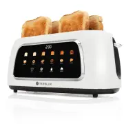 4 Slice Toaster with Touch Screen Control, 1.5" Wide Long Slots, 6 Browning L...
