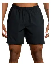 [RVCA] Yogger Stretch Shorts 17 Inch in Black
