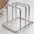 Space Saving Pot Lid Stand Stainless Steel Dish Drying Rack Countertop