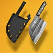 Camp A Mate Chef Chopper Full tang Knife Cleaver Hand Forged Razor Sharp Sheath