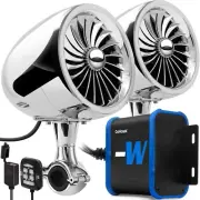 TJ4-W Waterproof Amplifier 4" Full Range Bluetooth Motorcycle Stereo Speakers 1