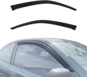 AUSGO Weathershields Compatible with Mitsubishi Lancer CE 2Dr Coupe 1996-2003, Luxury Weather Shields Window Visors Wind Deflectors Sun Rain Guard 2PCS Set