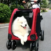 在飛比找樂天市場購物網優惠-寵物推車 遛狗車 手推車 DODOPET寵物推車 大型犬狗狗