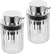 VALICLUD 2PCS Liquid Soap Dispenser Refillable Foaming Hand Soap Pump Bottle for Kitchen Bathroom Leakproof Design Efficient Dispensing Versatile Use for Home Travel