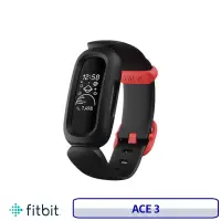 在飛比找博客來優惠-Fitbit Ace 3 兒童版智能健身手環 黑色