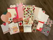 22 Pc. Strawberry Emphera For Junk Journaling/crafting Stationary/notepad Paper