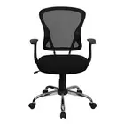 BTExpert Mid Back Tilt Swivel Office Desk Task Side Chair Chrome Base Arm Mesh C