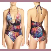 NWT Ted Baker London Technicolor Bloom One-Piece Swimsuit [SZ 2 in TB] #B25
