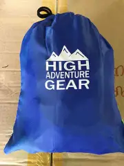 NEW IN BAG! Nylon Camping Hammock Tree to Tree Blue/Green Color includes straps