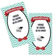 Little Man Mustache - Baby Shower Scratch Off Game Pack