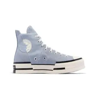 【CONVERSE】CHUCK 70 PLUS HI 高筒 休閒鞋 增高鞋 男鞋 女鞋 灰藍色 A05270C(經典帆布鞋)