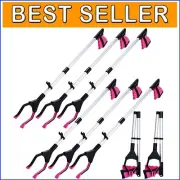Versatile 8-Pack 32-Inch Pink Grabber Reachers for Home & Garden Assistance