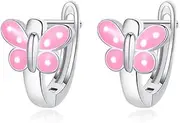 [Generic] Insect Butterfly Earrings With Clear Crystal Stud Earrings For Women Girls Wedding Jewelry Gift
