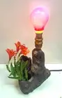 Rustic Handmade Table Bedside Unique Decorative Lamp clay pot vase lamp