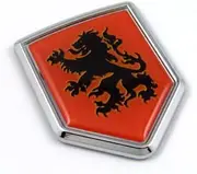 Holland Netherlands Dutch Orange Flag Car Auto Chrome Emblem 3D Decal Sticker