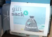 Gift sack "bag" large multi purpose kids, clothes, stuff storage unit lot of 3