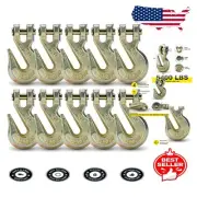 4-Pack G70 5/16 Chain Hooks - Superior Strength Clevis for Transport Needs