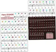 Removable Piano Keyboard Stickers Electronic Organ Sticker Set Protect Eyes Safe for Learning