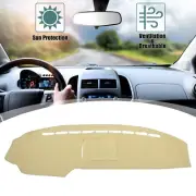Car Dashboard Cover Beige Polyester Non-slip Mat Fit for Ford F-150 2009-2014 (for: Ford)