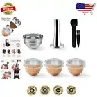 Premium Vertuo Next Reusable Pods - Durable Stainless Steel & Aluminum - 8 Pack