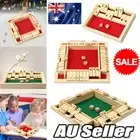 1 Set Flip Card Game Wooden Toy Number Game Di'ce Game Board Game Shut The BHA