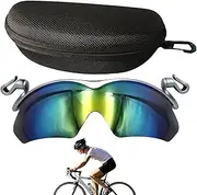 Clip Cycling Sunglasses | Hat Clip Polarized Sunglasses | UV Protection Eyewear, Sports Accessories, Protective Glasses For