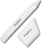 CrafTreat Teflon Bone Folder for Card Making, Origami, Burnishing, Creasing and Book Binding - Large & Ergo Square Bonefolder - Teflon Scoring Bone Folders - Burnishing Tool - Arts & Crafts Supplies